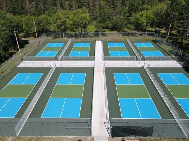 Sửa sân pickleball không phẳng 2 lớp USA DECOTURF 